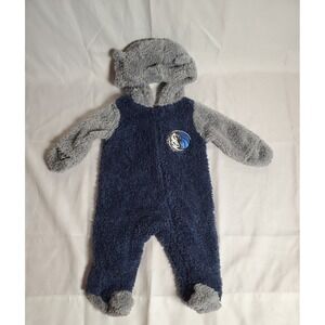 NBA Kids Dallas Mavericks Baby Plush Fleece Hooded Bunting One PC Infant 3-6 M